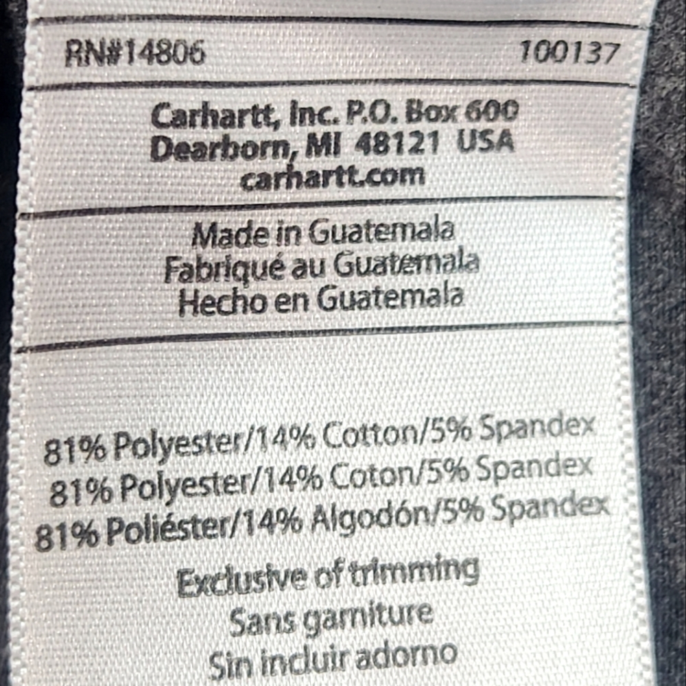 Carhartt Force Gray 1/4 Zip Top - Picture 11 of 12
